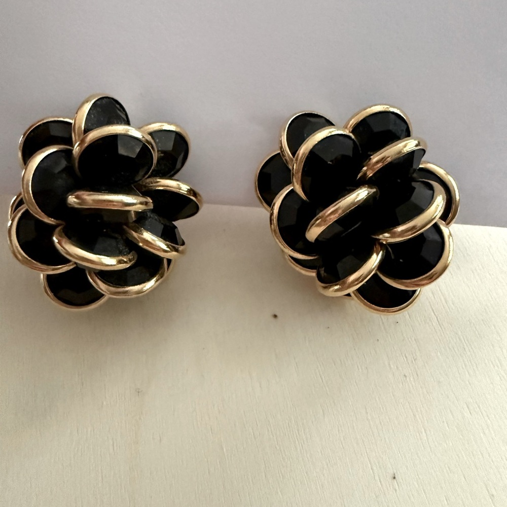 Rare Vintage Swarovski Crystal Cluster Earrings
